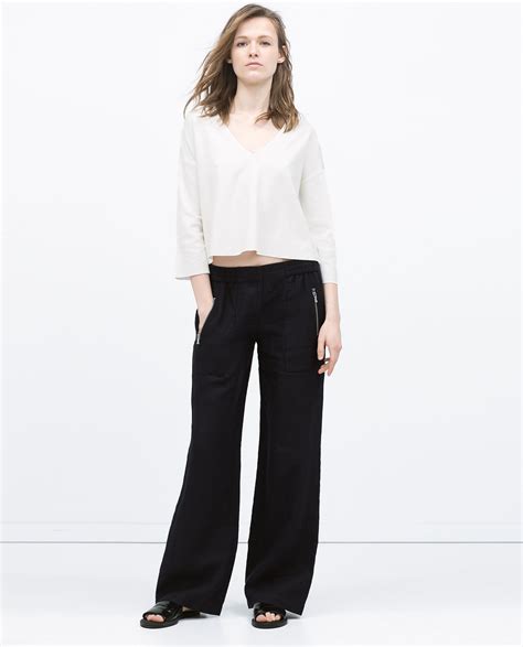 zara linen pants